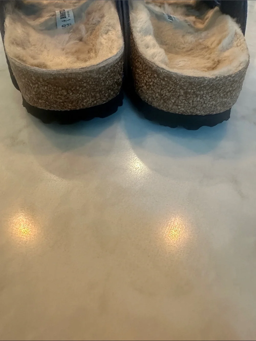 Birkenstock plush shearling